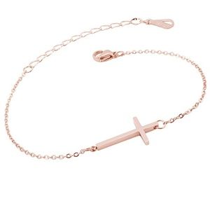 ❤️4 for $20 Sale❤️  Rose gold Cross bracelet